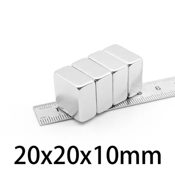 1-10ks 20x20x10mm Vyhledávání Kvadrát Magnet 20mmx20mmx10mm Silných Magnety 20*20*10 mm Silné Neodymové Magnetické 20*20*10