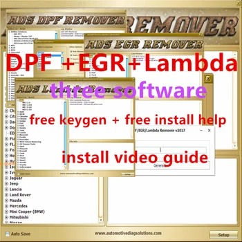 2022 horké prodávat Profesionální DPF, EGR Remover 3.0 Lambda Remover Plnou 2017.5 Verze Software + Odemknout keygen + Instalace Video