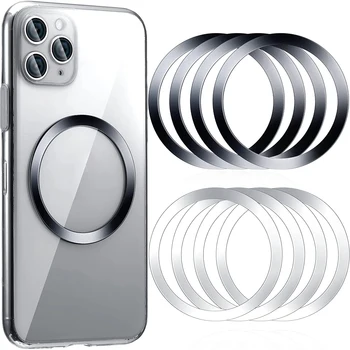 5 ks Univerzální Magnetický Plech Kroužek Pro Magsafe Bezdrátová Nabíječka plechové Nálepka Magnet Auto Telefon Držák pro iphone 13