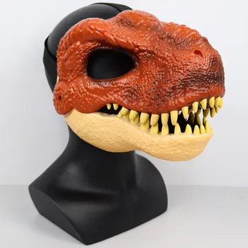 Drak Dinosaurus Čelisti Maska Otevřená Ústa Latex Horor Pokrývky Hlavy Dinosaura Dino Maska Halloween Party Cosplay Rekvizity Strach Maska
