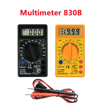 LCD Digitální Multimetr DT-830B Mini Kapesní Multimetr pro Voltmetr Ampérmetr AC/DC, 750/1000 Ohm Tester Meter Sonda S