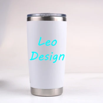 Leo Design 20oz Dvojité stěny z nerezové oceli, hrnek, pohár, láhev na vodu car cup tisknout logo hrnek