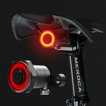 MEROCA WR15 Smart Kole Ocas Zadní Světlo Auto Start Stop Brzda IPX6 Voděodolná USB nabíjecí Cyklistika Ocas zadní Světlo Motorku LED Světlo