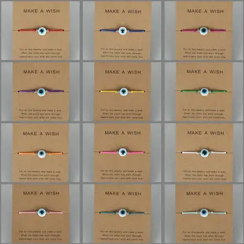 Nový turecký Amulet Zlo Oko Náramek Módní Ručně Pletená String Štěstí, Náramky pro Ženy, Muže, Přátelství Šperky Dárek