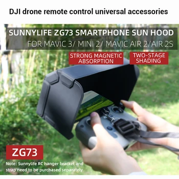 pro DJI Vzduchu 2S/Air 2/Mini 2 Dálkové Ovládání Univerzální Roleta světelná závora pro DJI Mavic 3/Mini 3 Pro Sun Hood Příslušenství