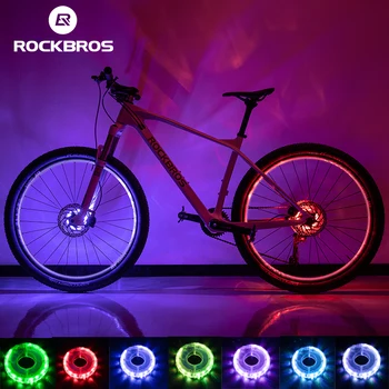 ROCKBROS Bike kolo Světla LED MTB Dětské Kolo Hub Svítilna USB Nabíjecí Pneumatiky Lucerna Vodotěsné Bezpečnost Horská Cyklistika Světlo