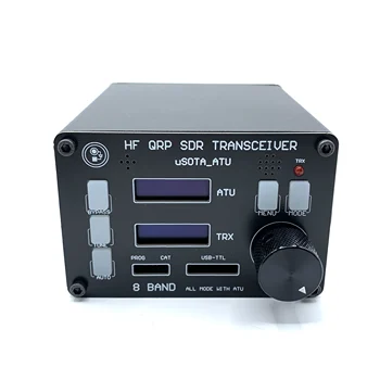 uSOTA-ATU USDX SDR Transceiver 8 Pásmu HF Rádio QRP CW Vysílač ATU-100 Anténní Tuner Duální Displej