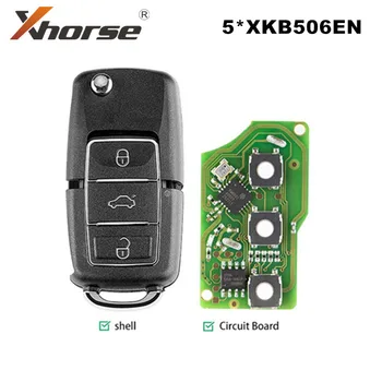 Xhorse XKB506EN Drát Klíče Dálkového ovládání 3 Tlačítka pro VVDI VVDI2 Klíčový Nástroj 5ks/lot